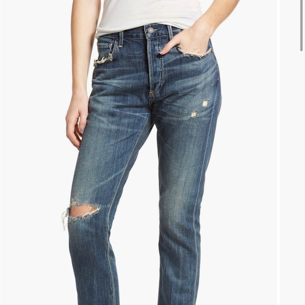 Citizens of Humanity Corey Ripped Slouchy Slim Jeans 29